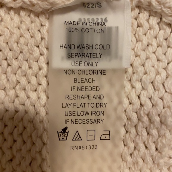 Pale Pink Cotton Sweater with Popcorn Sleeves - Picture 6 of 6